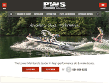 Tablet Screenshot of performancewatersports.com